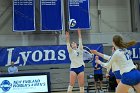 VB vs MHC  Wheaton Women's Volleyball vs Mount Holyoke College. - Photo by Keith Nordstrom : Wheaton, Volleyball, VB